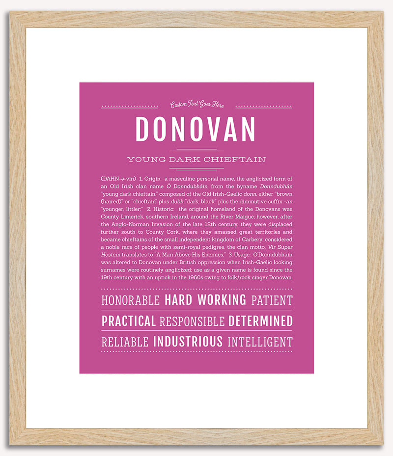 Donovan | Name Art Print