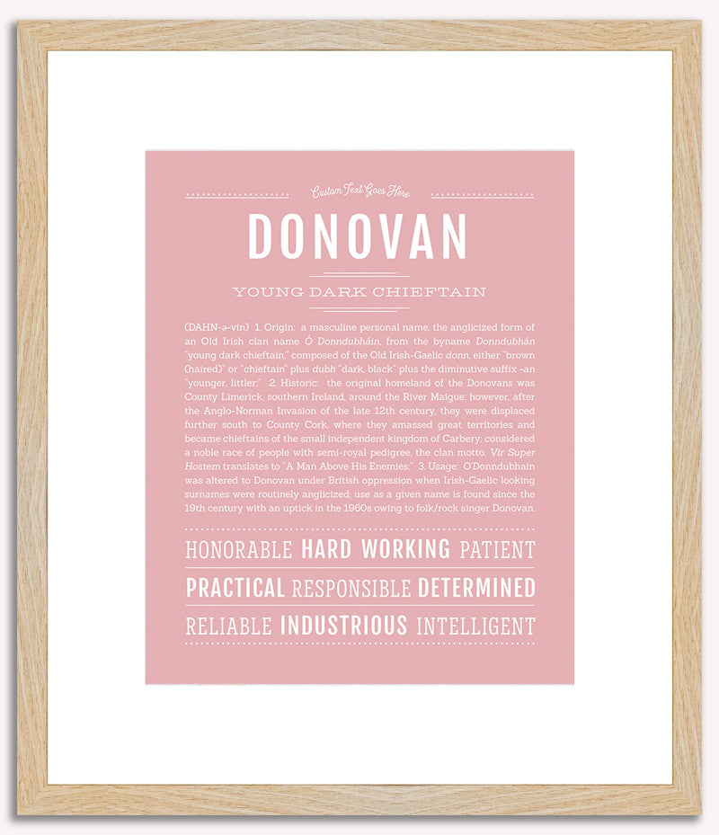 Donovan | Name Art Print