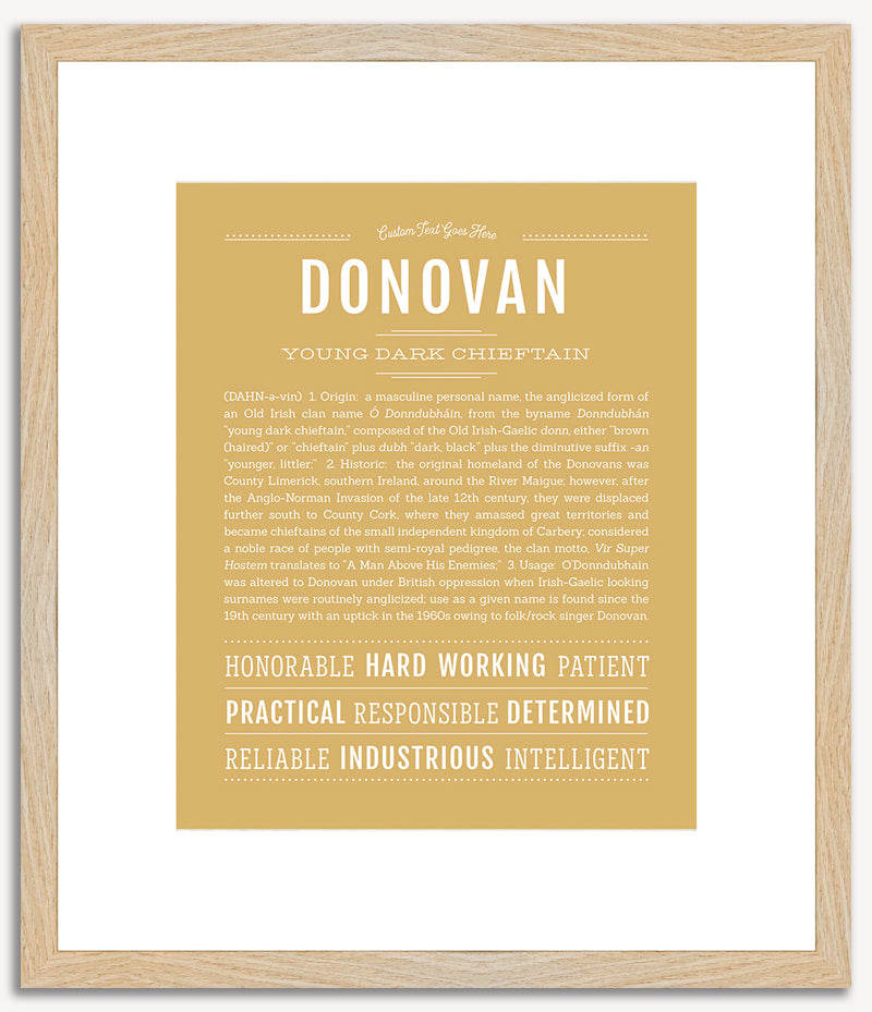 Donovan | Name Art Print