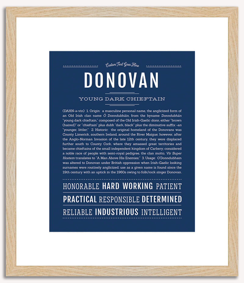 Donovan | Name Art Print