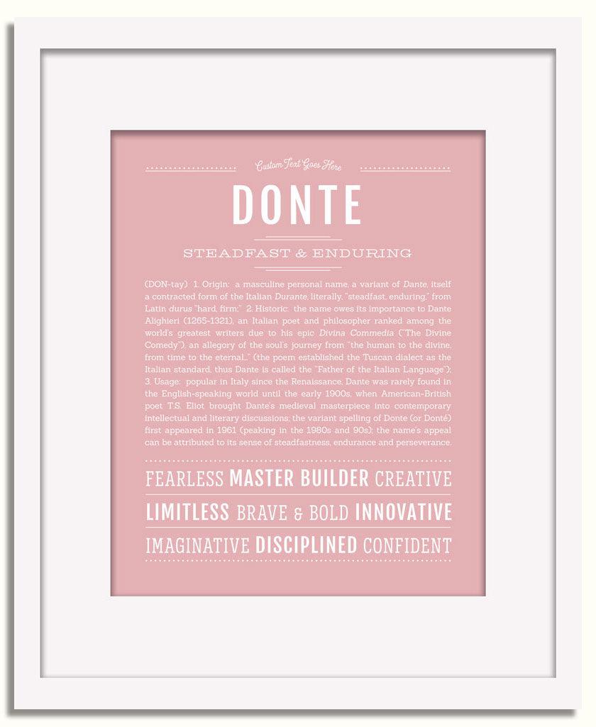 Frame Options | Dusty Rose | White Frame, Matted