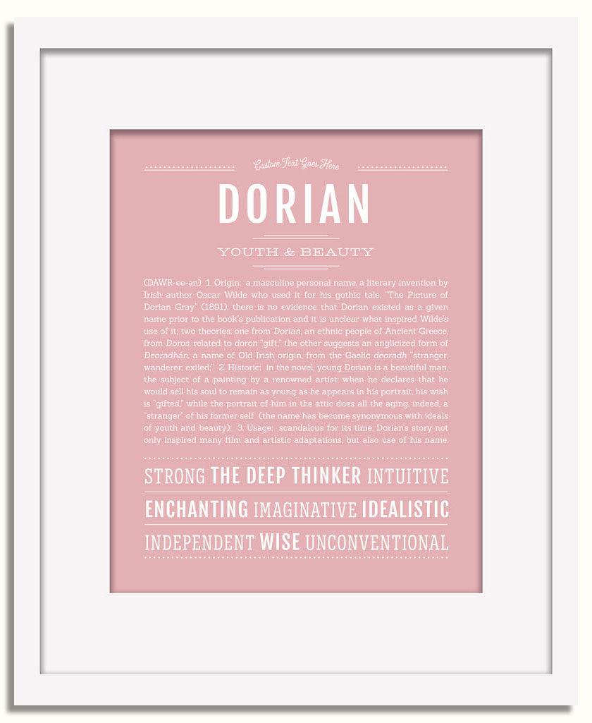 Frame Options | Dusty Rose | White Frame, Matted