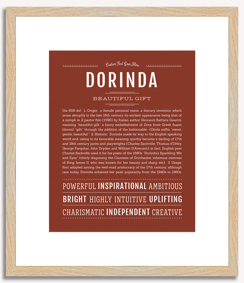 Dorinda | Name Art Print