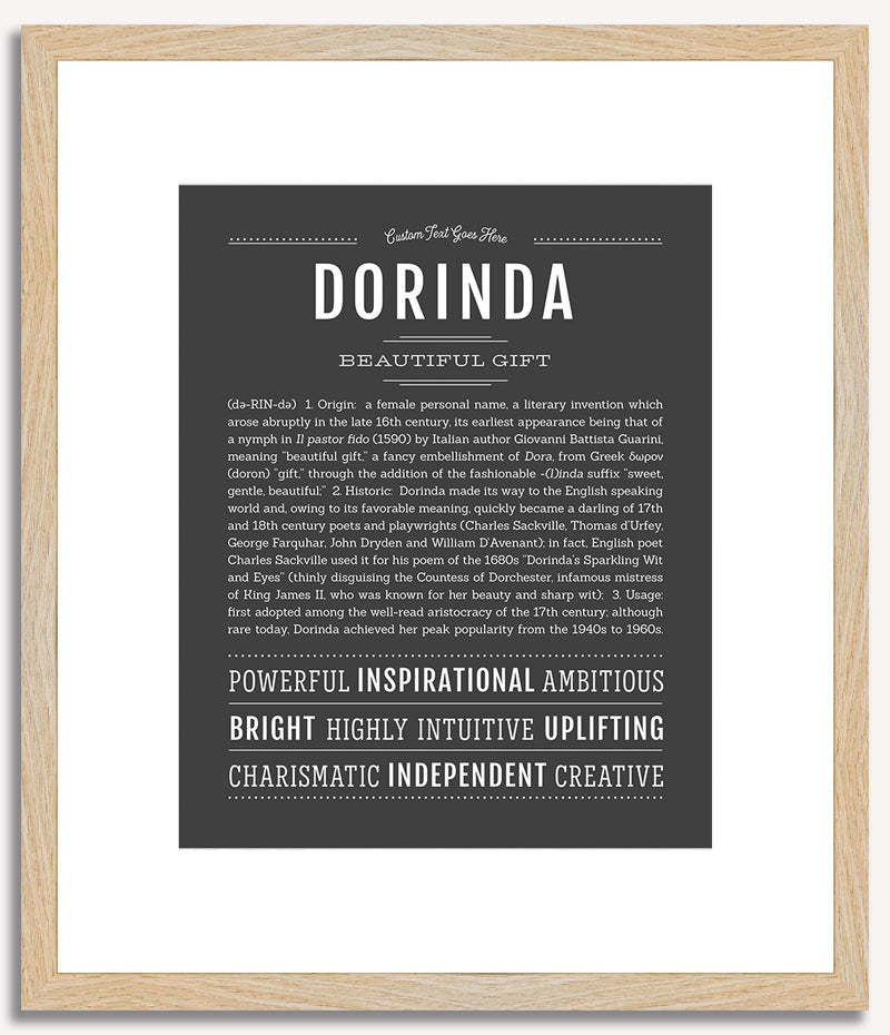 Dorinda | Name Art Print