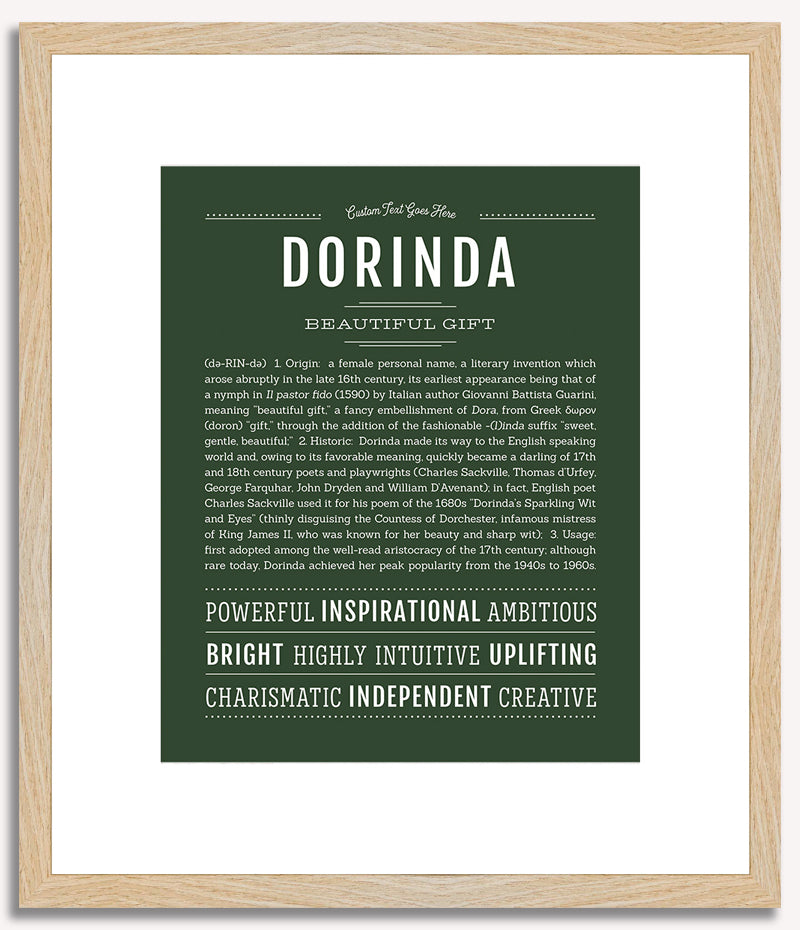 Dorinda | Name Art Print