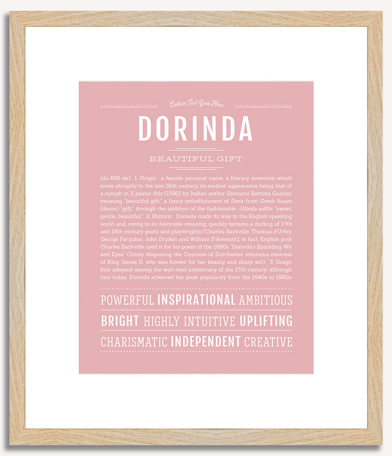 Dorinda | Name Art Print