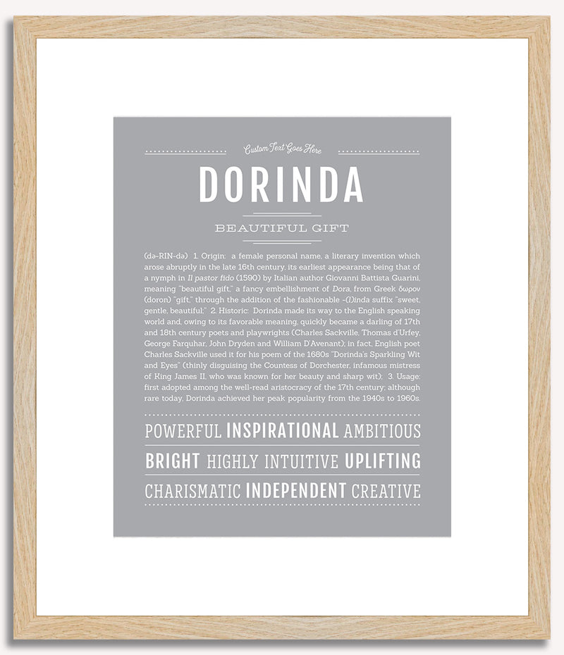 Dorinda | Name Art Print