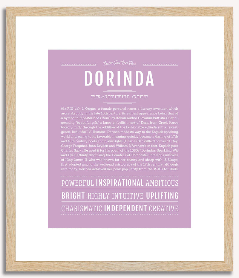 Dorinda | Name Art Print