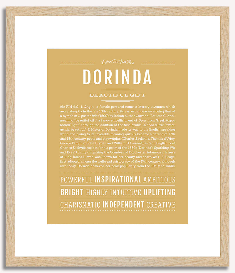 Dorinda | Name Art Print