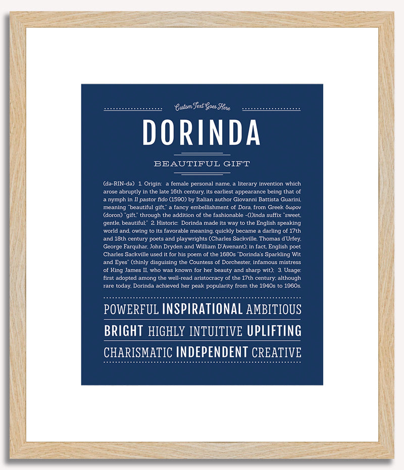 Dorinda | Name Art Print