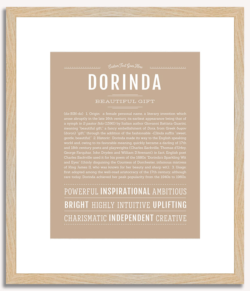 Dorinda | Name Art Print