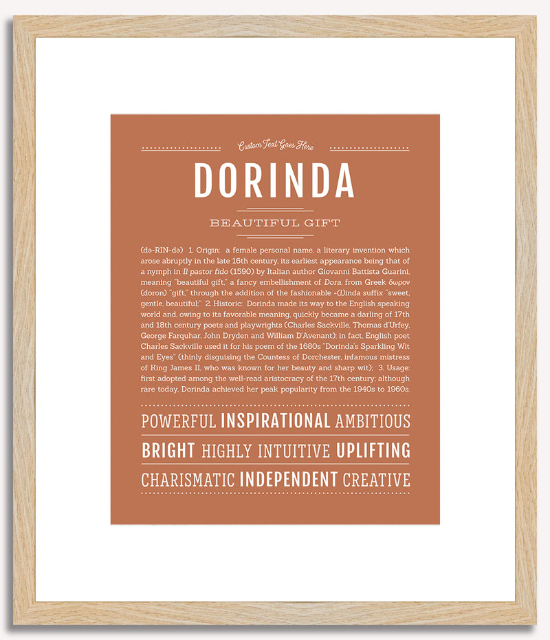 Dorinda | Name Art Print