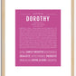 Dorothy | Name Art Print