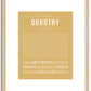 Dorothy | Name Art Print