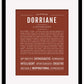 Dorriane | Name Art Print