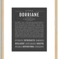 Dorriane | Name Art Print
