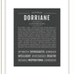 Dorriane | Name Art Print