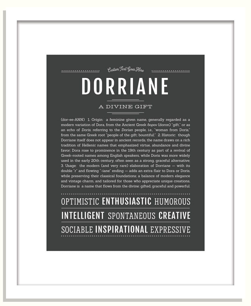 Dorriane | Name Art Print
