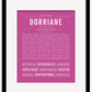 Dorriane | Name Art Print