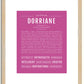 Dorriane | Name Art Print