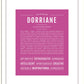 Dorriane | Name Art Print