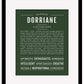 Dorriane | Name Art Print
