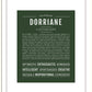 Dorriane | Name Art Print
