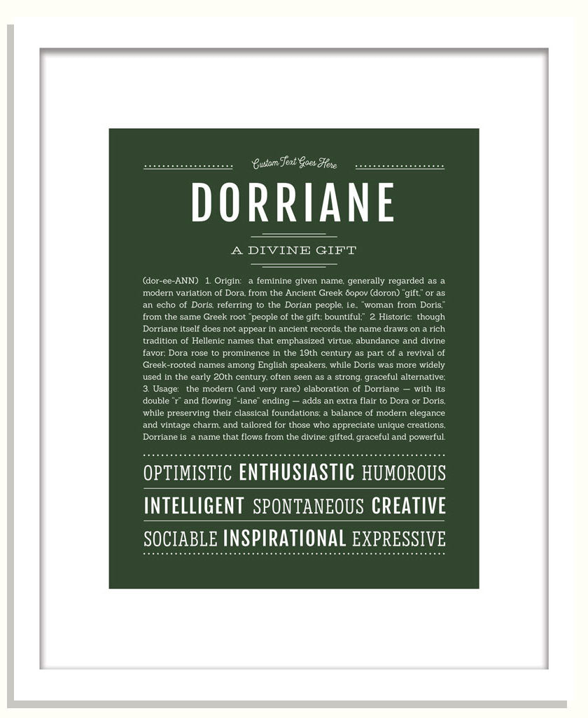 Dorriane | Name Art Print