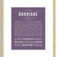 Dorriane | Name Art Print