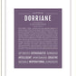 Dorriane | Name Art Print