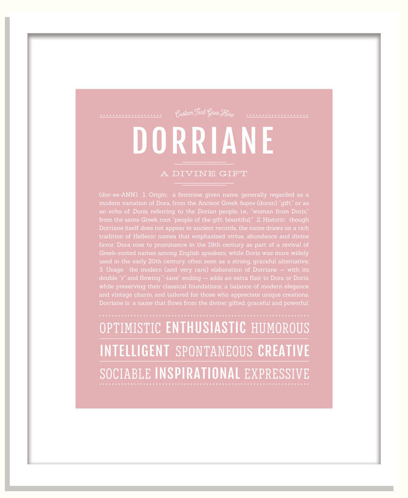 Dorriane | Name Art Print