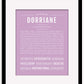 Dorriane | Name Art Print