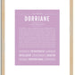 Dorriane | Name Art Print