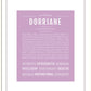Dorriane | Name Art Print