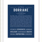 Dorriane | Name Art Print