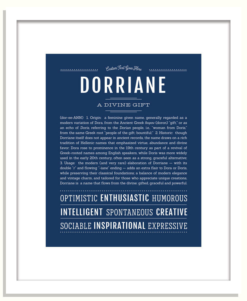 Dorriane | Name Art Print