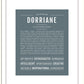 Dorriane | Name Art Print