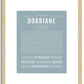 Dorriane | Name Art Print