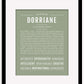 Dorriane | Name Art Print