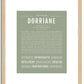 Dorriane | Name Art Print