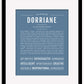 Dorriane | Name Art Print