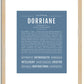 Dorriane | Name Art Print