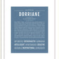 Dorriane | Name Art Print