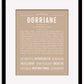 Dorriane | Name Art Print