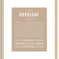 Dorriane | Name Art Print
