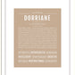 Dorriane | Name Art Print