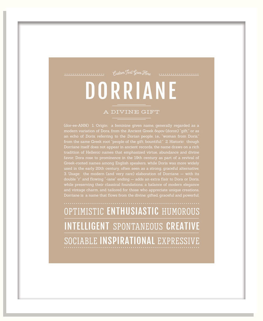 Dorriane | Name Art Print