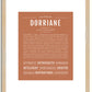 Dorriane | Name Art Print