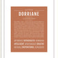 Dorriane | Name Art Print