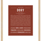 Dory | Name Art Print